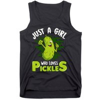 Just A Girl Who Loves Pickles Cucumber Wo Gift Tank Top