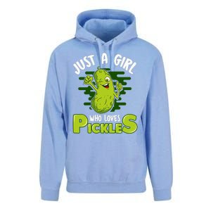 Just A Girl Who Loves Pickles Cucumber Wo Gift Unisex Surf Hoodie