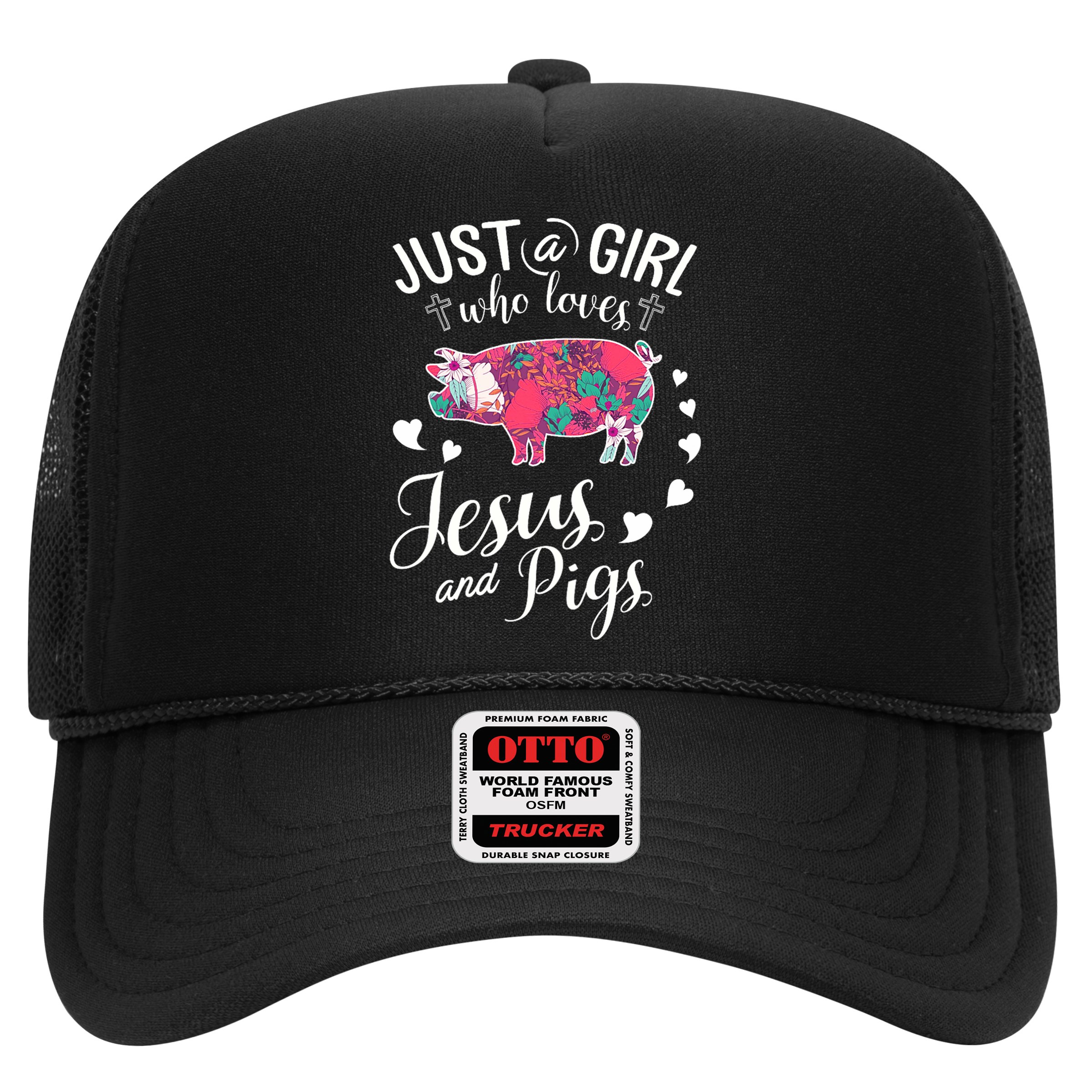 Just A Girl Who Loves Jesus And Pigs Farmer Lover Hat