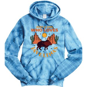 Just A Girl Who Loves Javelinas Desert Animal Lover Tie Dye Hoodie