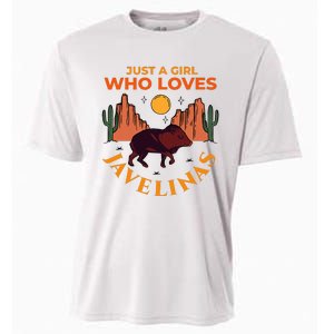 Just A Girl Who Loves Javelinas Desert Animal Lover Cooling Performance Crew T-Shirt