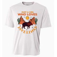 Just A Girl Who Loves Javelinas Desert Animal Lover Cooling Performance Crew T-Shirt