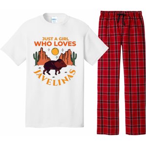 Just A Girl Who Loves Javelinas Desert Animal Lover Pajama Set