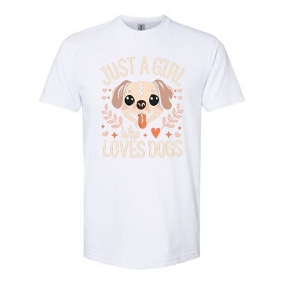 Just A Girl Who Loves Dogs Softstyle® CVC T-Shirt