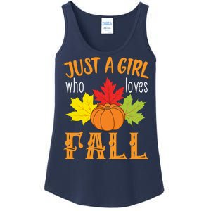 Just A Girl Who Loves Fall Ladies Essential Tank