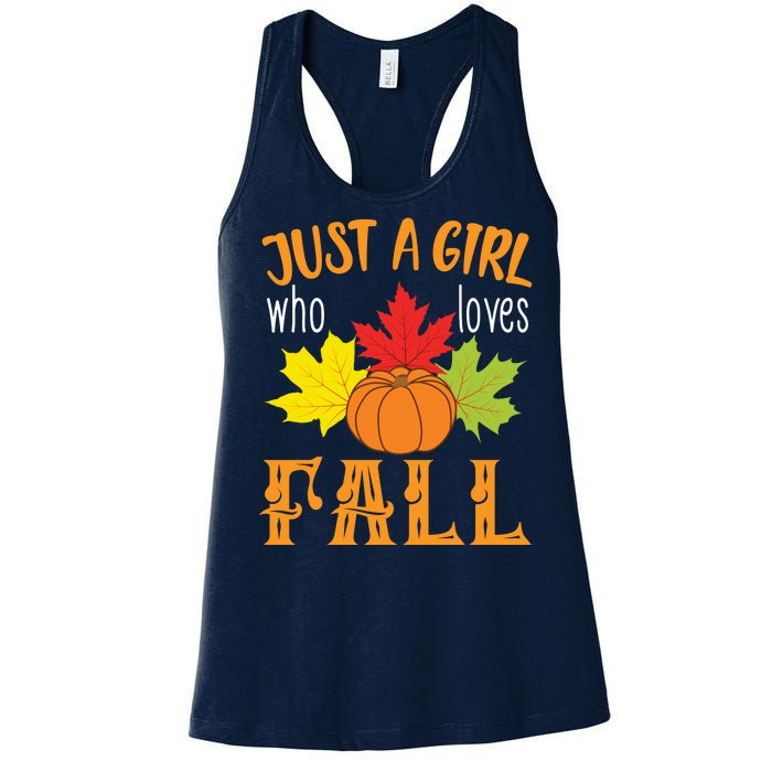 Just A Girl Who Loves Fall Women's Racerback Tank