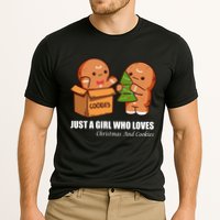 Just A Girl Who Loves Christmas And Cookies Cooling Performance Crew T-Shirt