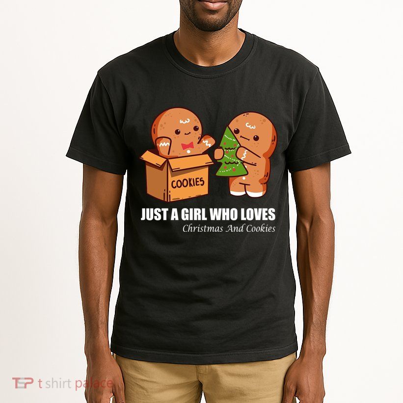 Just A Girl Who Loves Christmas And Cookies Tall T-Shirt