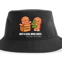 Just A Girl Who Loves Christmas And Cookies Sustainable Bucket Hat