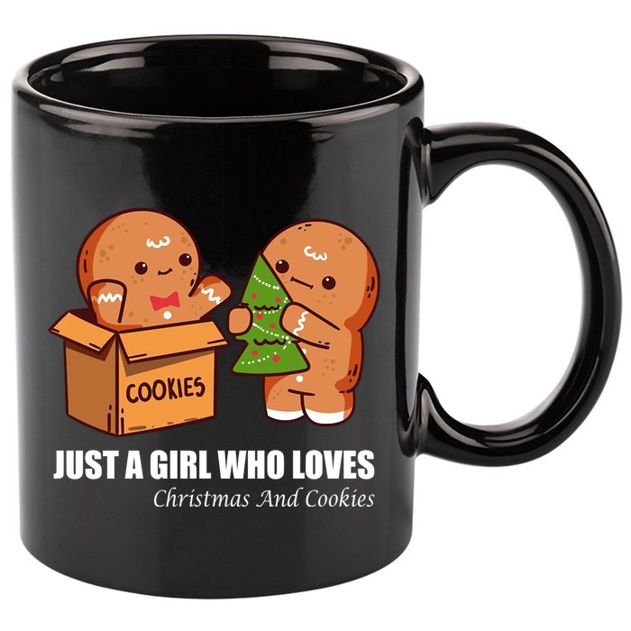 Just A Girl Who Loves Christmas And Cookies 11oz C Handle Ceramic Mug