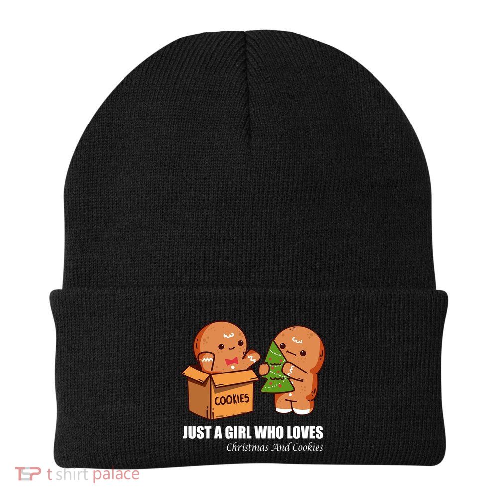 Just A Girl Who Loves Christmas And Cookies Beanie