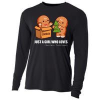 Just A Girl Who Loves Christmas And Cookies Cooling Performance Long Sleeve Crew