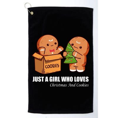 Just A Girl Who Loves Christmas And Cookies Golf Towel