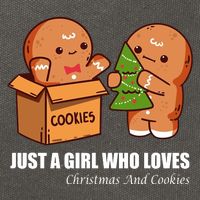 Just A Girl Who Loves Christmas And Cookies Cotton Canvas Backpack