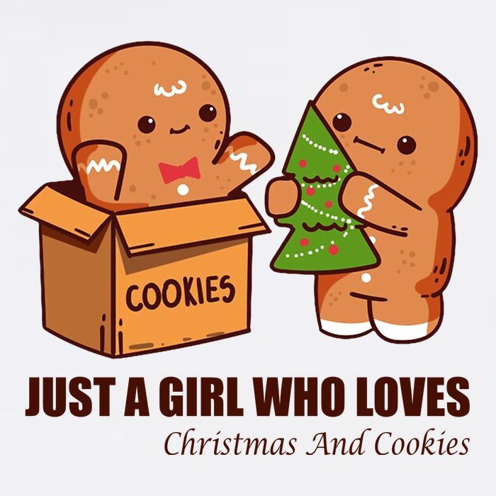 Just A Girl Who Loves Christmas And Cookies Garment-Dyed Sweatshirt