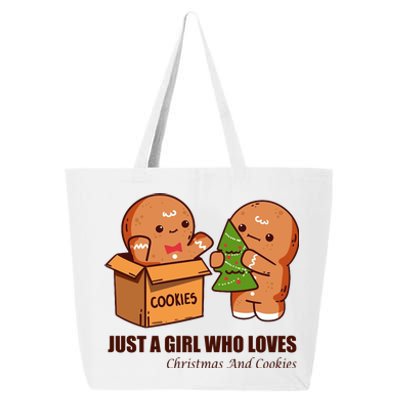 Just A Girl Who Loves Christmas And Cookies 25L Jumbo Tote