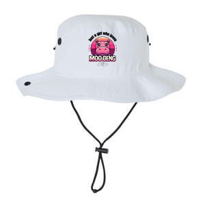 Just A Girl Who Loves Moo Deng Cute Baby Hippo Moo Deng Cute Legacy Cool Fit Booney Bucket Hat