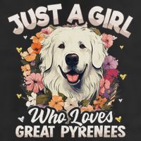 Just A Girl Who Loves Great Pyrenees Dog Floral Women Hat