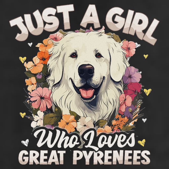Just A Girl Who Loves Great Pyrenees Dog Floral Women Hat