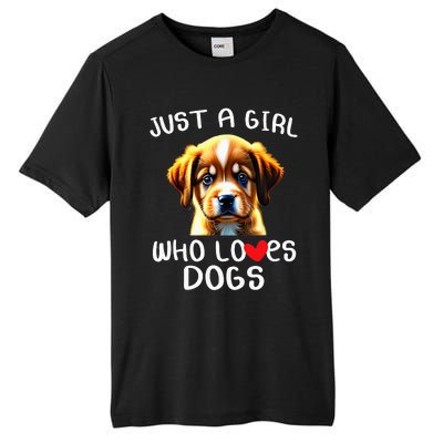 Just A Girl Who Loves Dogs Tall Fusion ChromaSoft Performance T-Shirt