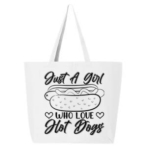 Just A Girl Who Loves Hot Dogs 25L Jumbo Tote