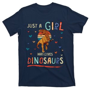 Just A Girl Who Loves Dinosaurs Funny Trex T-Shirt