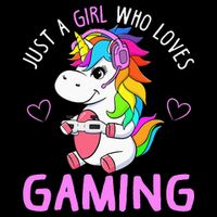 Just A Girl Who Loves Gaming Cute Gamer Unicorn Gift Women Baby Bodysuit