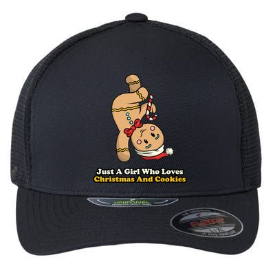Just A Girl Who Loves Gingerbread Cookies Flexfit Unipanel Trucker Cap