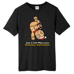 Just A Girl Who Loves Gingerbread Cookies Tall Fusion ChromaSoft Performance T-Shirt