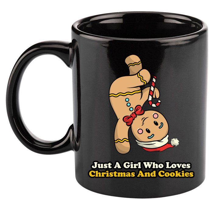 Just A Girl Who Loves Gingerbread Cookies 11oz C Handle Ceramic Mug