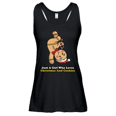 Just A Girl Who Loves Gingerbread Cookies Ladies Essential Flowy Tank