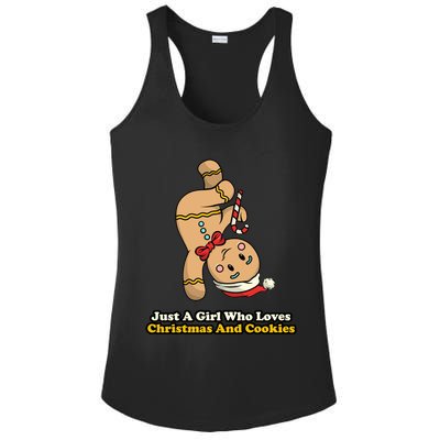 Just A Girl Who Loves Gingerbread Cookies Ladies PosiCharge Competitor Racerback Tank