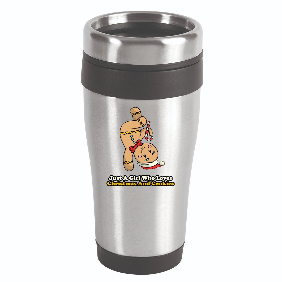 Just A Girl Who Loves Gingerbread Cookies 16oz Travel Tumbler