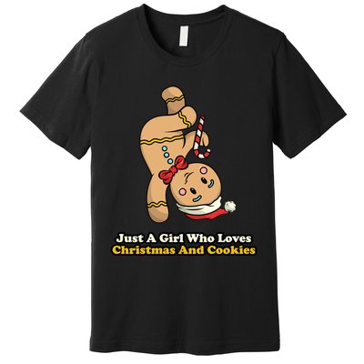 Just A Girl Who Loves Gingerbread Cookies Premium T-Shirt