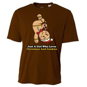 Just A Girl Who Loves Gingerbread Cookies Cooling Performance Crew T-Shirt