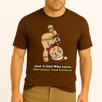Just A Girl Who Loves Gingerbread Cookies Cooling Performance Crew T-Shirt