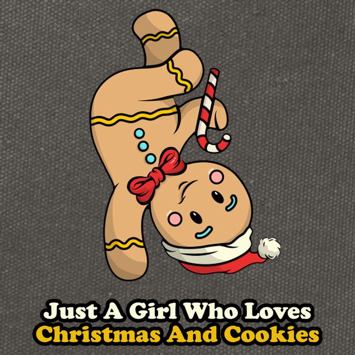 Just A Girl Who Loves Gingerbread Cookies Cotton Canvas Backpack