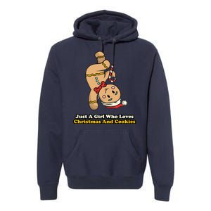 Just A Girl Who Loves Gingerbread Cookies Premium Hoodie