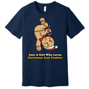 Just A Girl Who Loves Gingerbread Cookies Premium T-Shirt