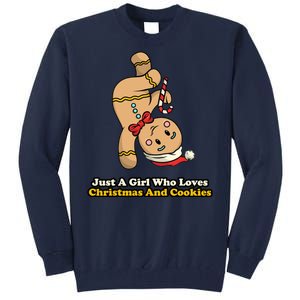 Just A Girl Who Loves Gingerbread Cookies Tall Sweatshirt