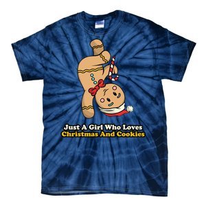 Just A Girl Who Loves Gingerbread Cookies Tie-Dye T-Shirt