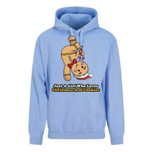 Just A Girl Who Loves Gingerbread Cookies Unisex Surf Hoodie