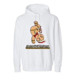 Just A Girl Who Loves Gingerbread Cookies Garment-Dyed Fleece Hoodie