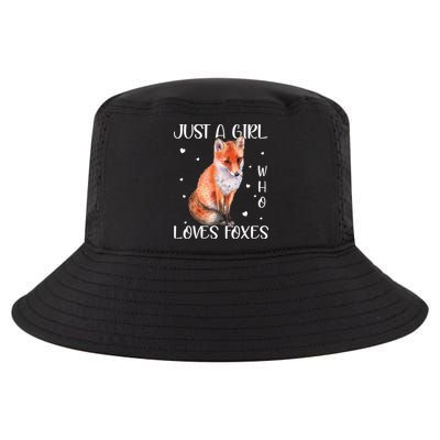 Just A Girl Who Loves Foxes Cool Comfort Performance Bucket Hat