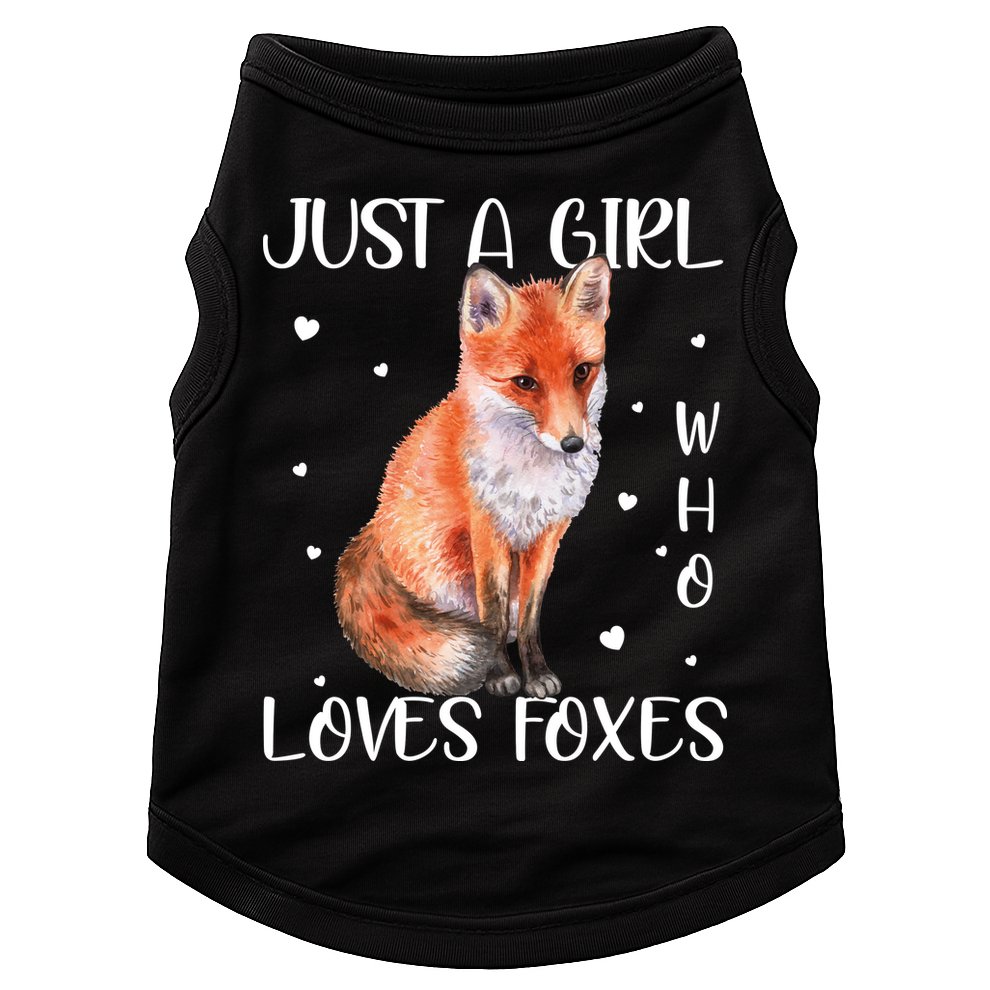 Just A Girl Who Loves Foxes Doggie Tank