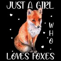 Just A Girl Who Loves Foxes Doggie Tank