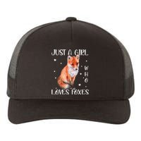 Just A Girl Who Loves Foxes Yupoong Adult 5-Panel Trucker Hat