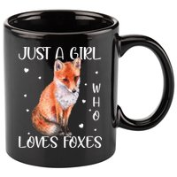 Just A Girl Who Loves Foxes 11oz C Handle Ceramic Mug