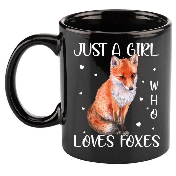 Just A Girl Who Loves Foxes 11oz C Handle Ceramic Mug