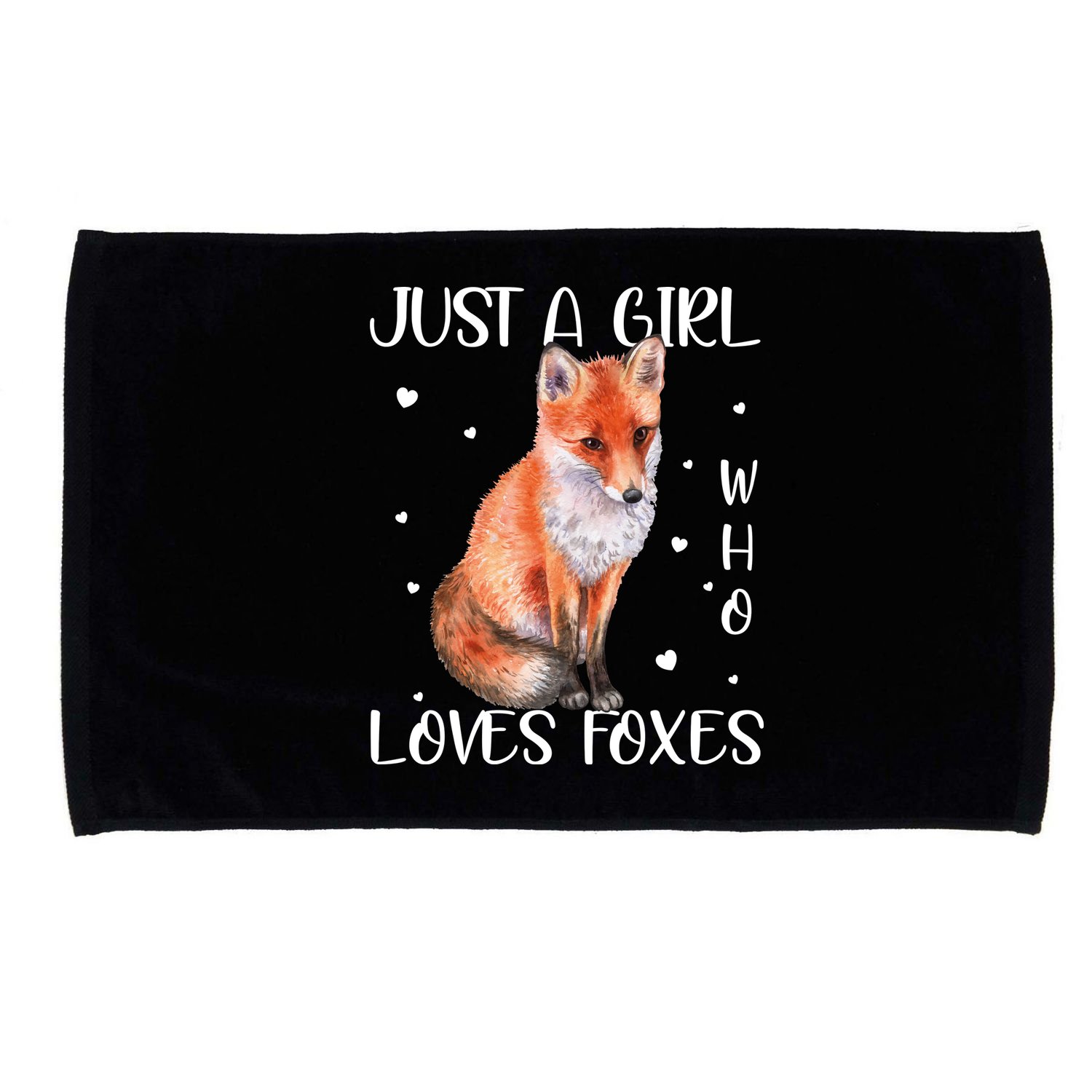 Just A Girl Who Loves Foxes Microfiber Hand Towel